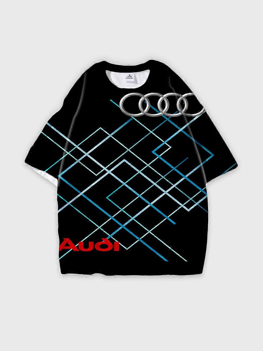 T-shirt round neck Pattern loose short sleeve C2997