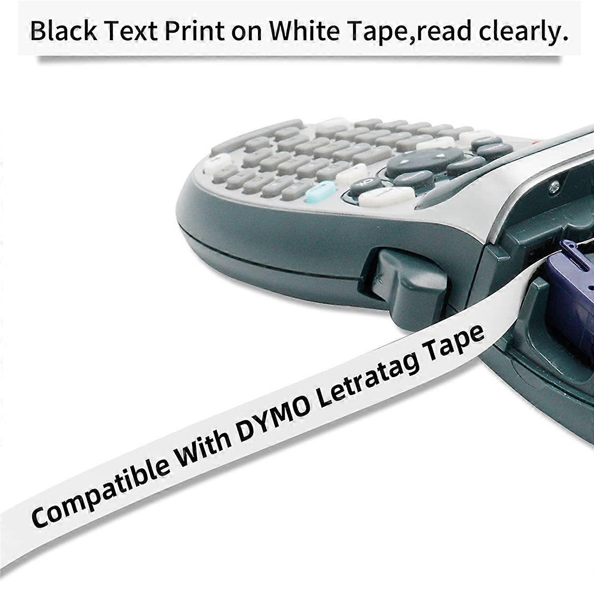 30Pcs Label Maker Refills for Refills 12mm x 4M White Plastic Label Tape for Plus Label Maker