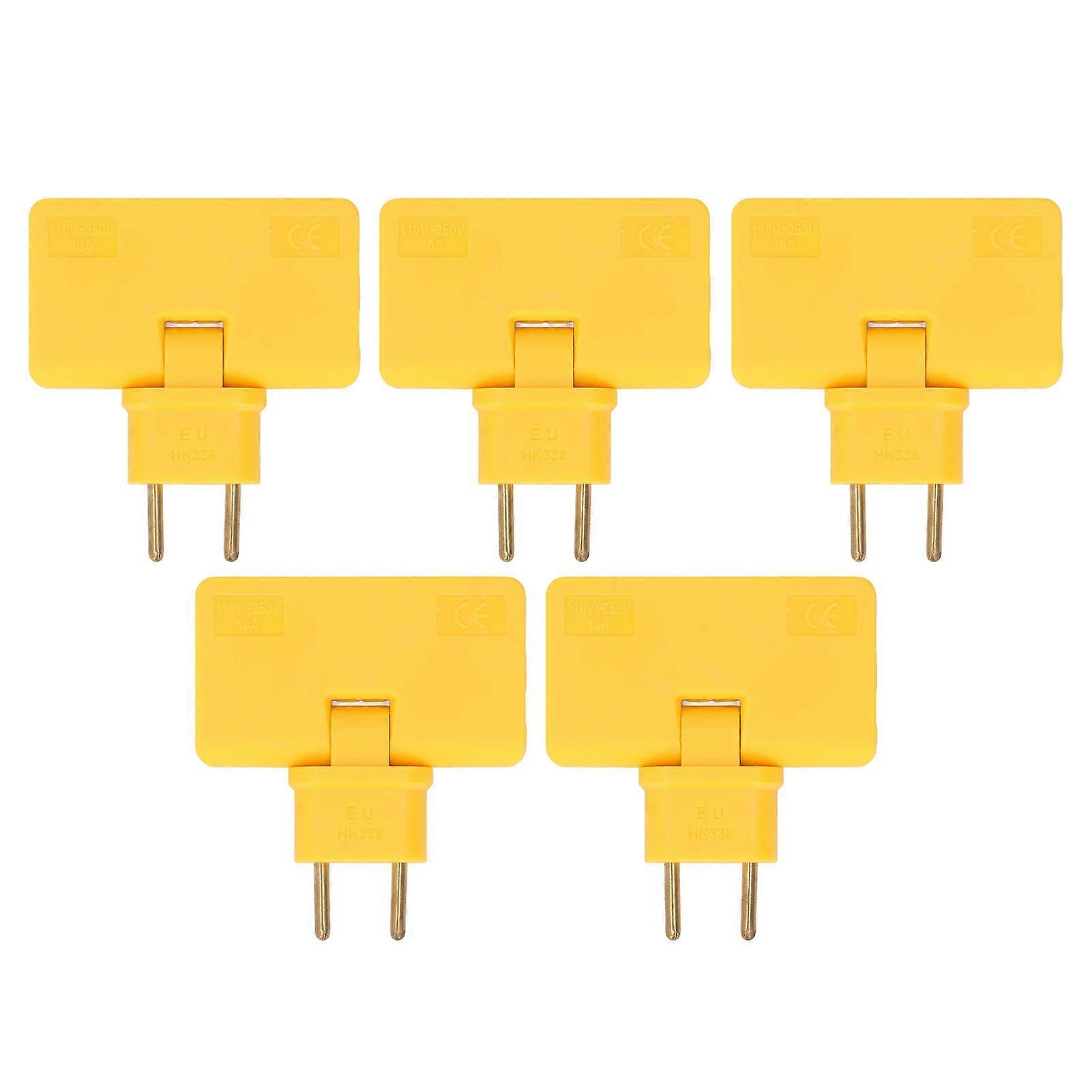 5Pcs  Socket Converter Cordless 180 Degree Extension 1 to 3  Adapter