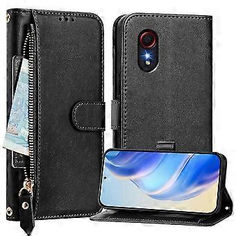 Custodia protettiva per Samsung Galaxy Xcover 5 Chiusura magnetica con cerniera Copertura a portafoglio in pelle