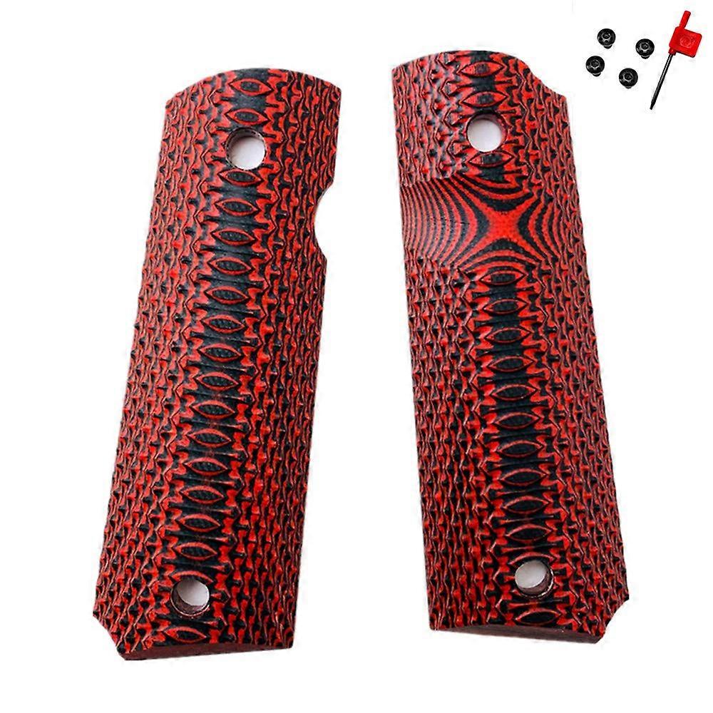 Full Size G10 1911 Pistol Grips Screwdriver Screw Set DIY EDC Handles Material Fits Most Commander, Standard  Government 1911 Models