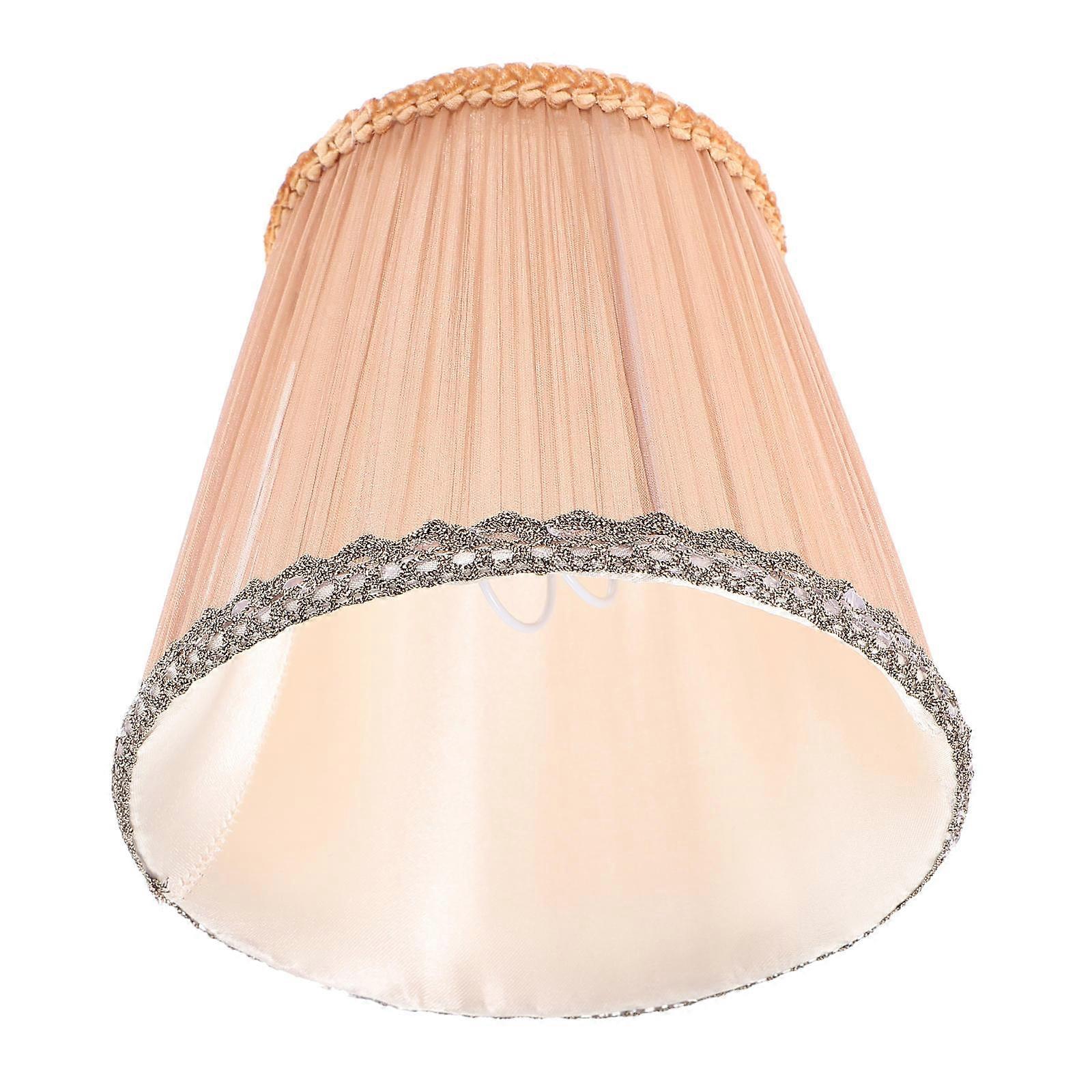 Replacement Lamp Shade Simple Chandelier Accessory Ceiling Light Small Lampshade With Fabric Clip 13.00X13.00X12.00CM 1Pack
