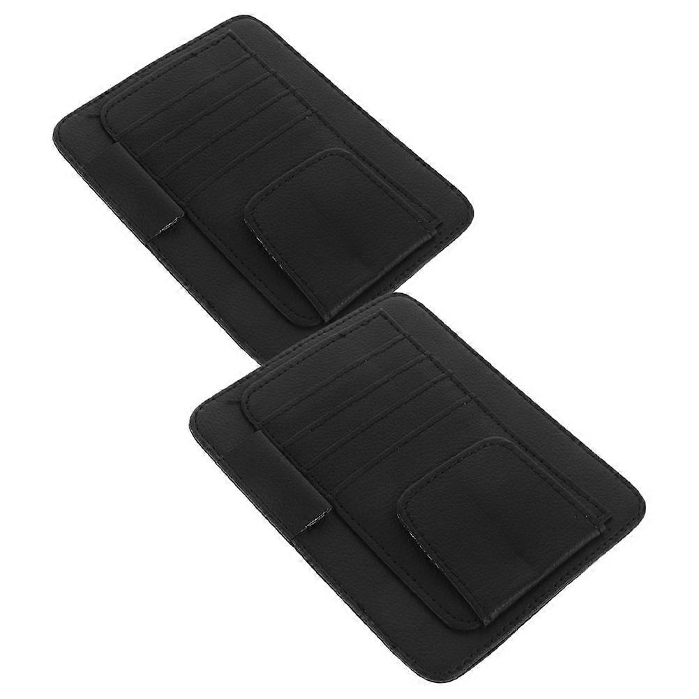 Car Visor Organizer Clips – Compact Eyeglasses Holder & Document Pouch for Receipts, Cards, License, and Registration – Universal Fit for Car and