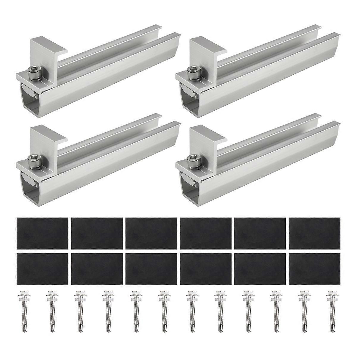 Solar Panel Mount Bracket with Mid for Trapezoidal Roof 30mm