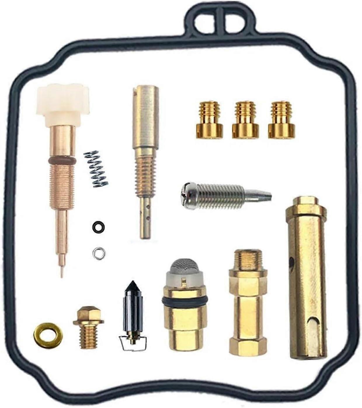 Kit de reparo de carburador de motocicleta para Yamaha Dragstar XVS400 4TR / 5KP Drag Star DS400 Float Vacuum Diafragma Peças de reconstrução