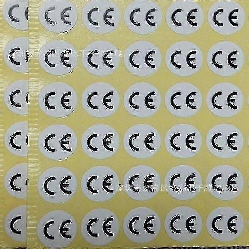 Black & White Test Stickers - Strong Adhesive Durable Paper Labels for Electronics & Appliances