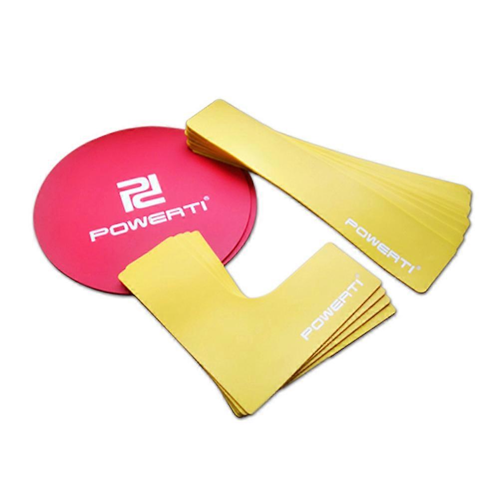 Badminton Court Line Indicator Stickers 10 Pcs High Visibility Rectangle Corners Round Style Designed For Players