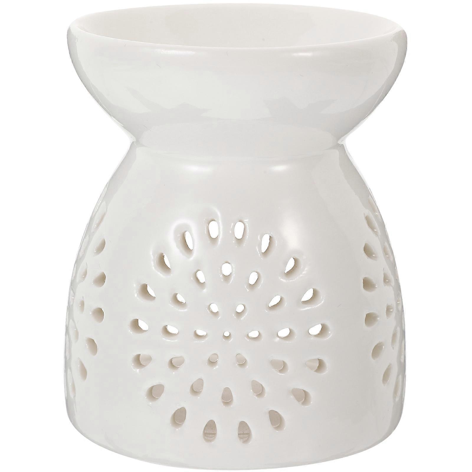 Aroma Oil Burner with Hollowed Design and Stable Base for Essential Oils – Ideal for Home Decoration and Aromatherapy Use
