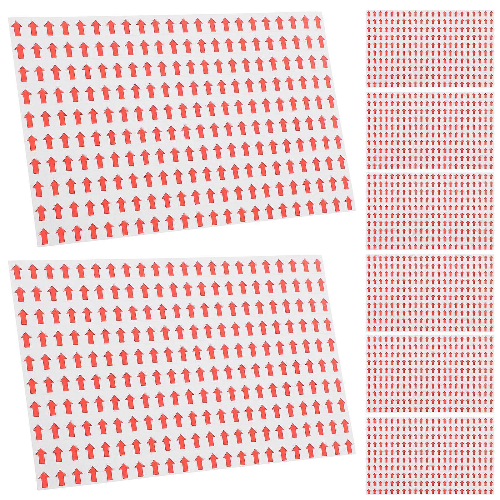 80pcs Red Arrow Indicator Stickers, Self Adhesive Directional Labels for Multi Surface Use, Strong Adhesion for Product Rework & Identification