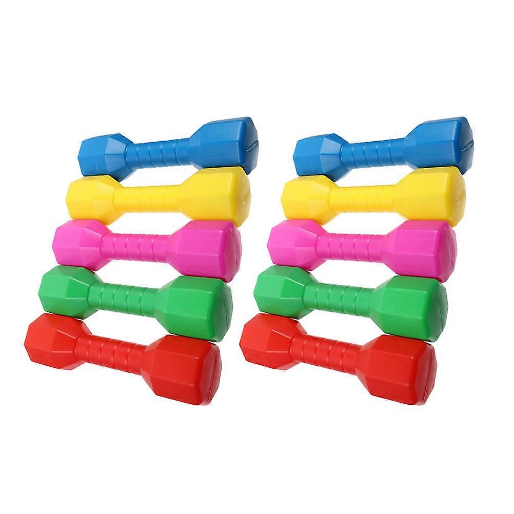 a polished and engaging product description based on your input:
**10pcs Dumbbells Set – Colorful Exercise Equipment for Home, Daycare & Early