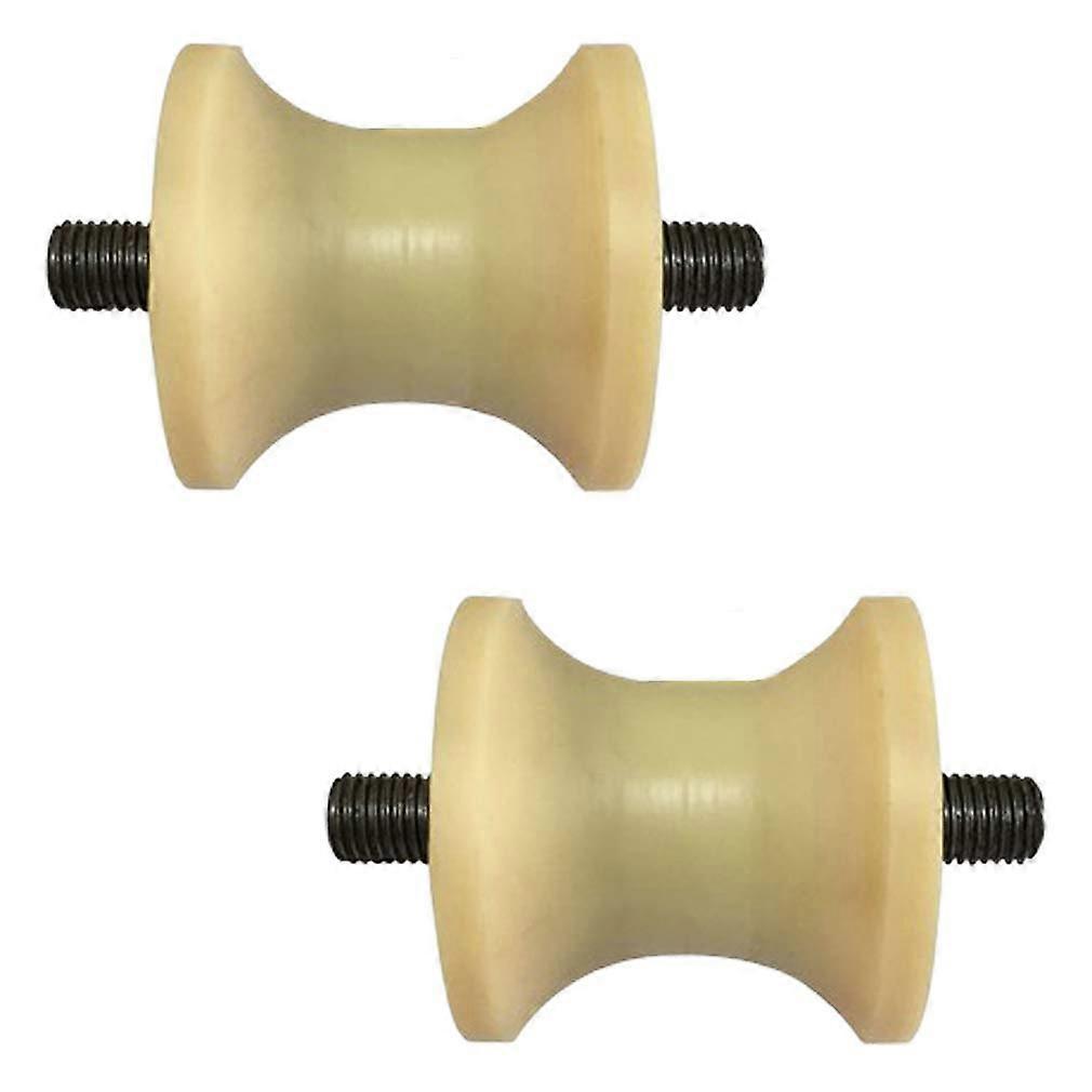 Pulley Block U-Nut Rail Wheel, 2 U-Nut Rollers, Nylon Barn Door Wheel, Inverted Rail Hardware, Industrial Machinery