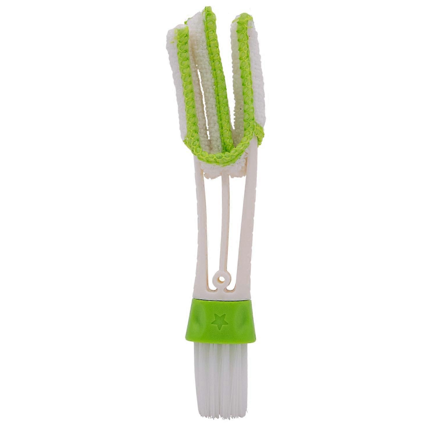 Cleaning Brush With Microfibre Cloth And Soft Bristle Brush For Air Conditioners White Double Brush Model 18
