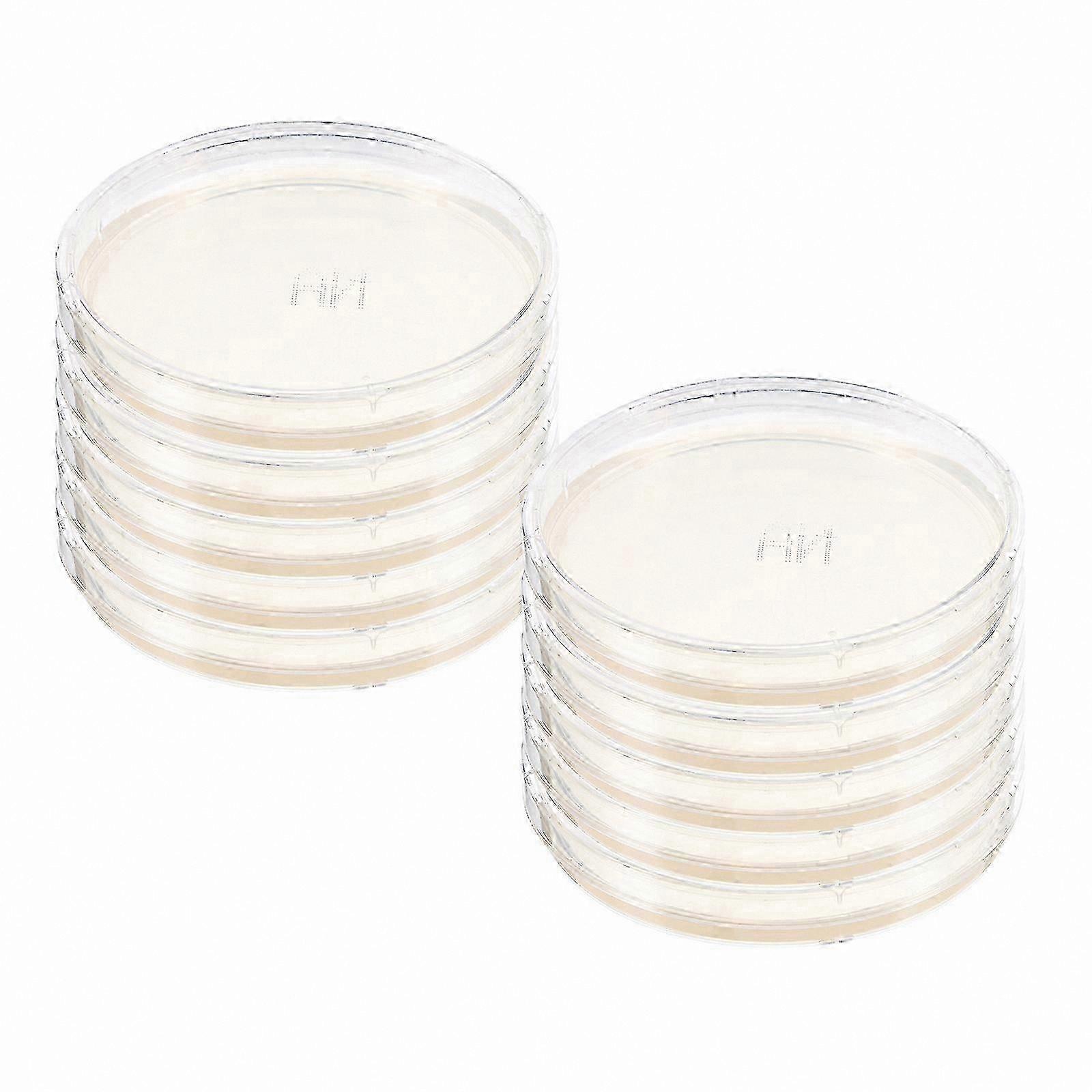 Prepoured Agar Plates for Lab Use - 10 Pack Portable Petri Dishes for Science Projects and Experiments