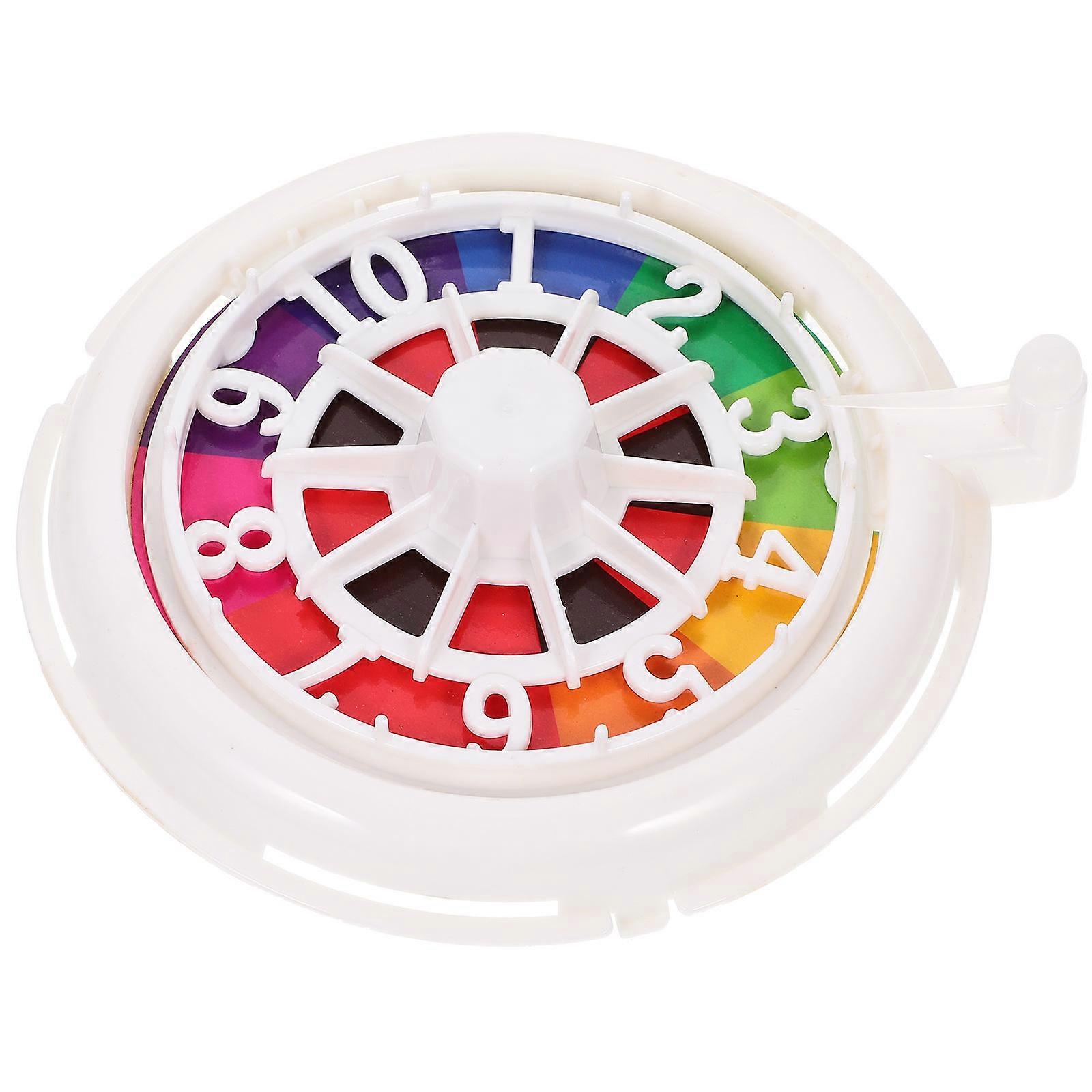 Poker Wheel Party Game Supply for Playing with Design and Reliable Plastic Material in White Color