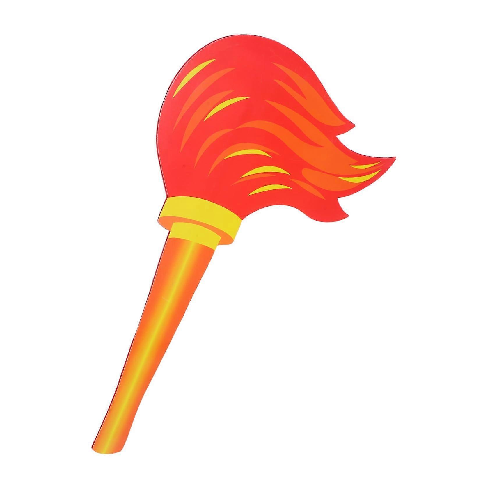 Cosplay Torch Prop Handheld, Lightweight Portable Decoration For Sports Festivals Parties Halloween, 33 X 25 X 0.3 Cm