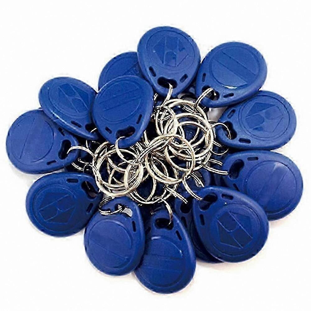 T5577 RFID Key Fobs, 125kHz Proximity Tags, 50 Pack Blank ID Card Stickers for Writing