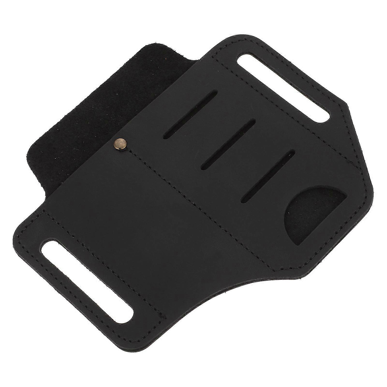 Small Tool Sheath For Pocket Flashlight Storage For Men Women Black Use 15.1X13.8X1CM Versatile 1Pack