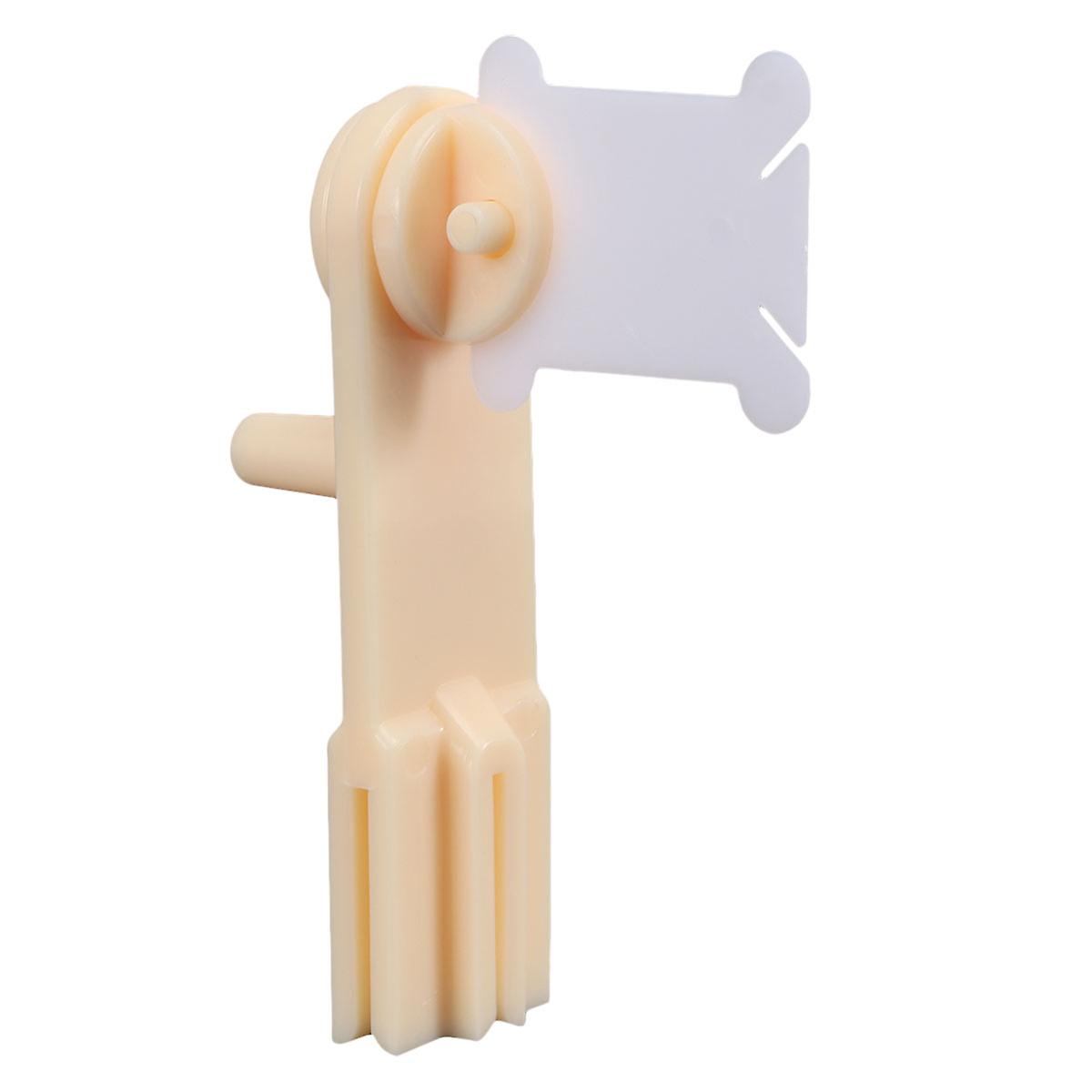 Crochet Yarn Winder 1Pcs Manual Winding Device Suitable For DIY Projects Including 120 White Winding Plates