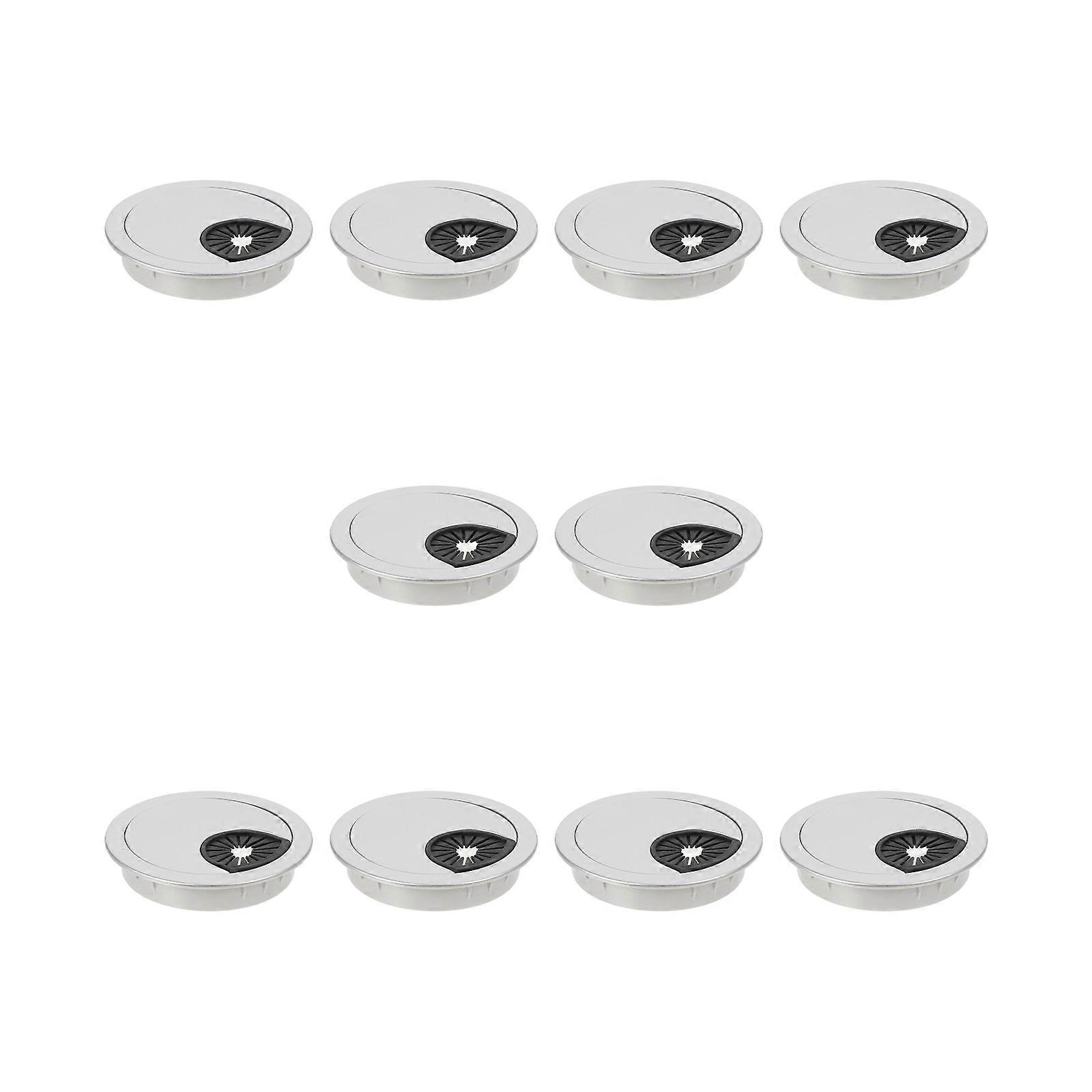 Cable Organizer Grommet 10Pcs Designed For Computer Desk With 6x6cm Size To Manage Cords Efficiently