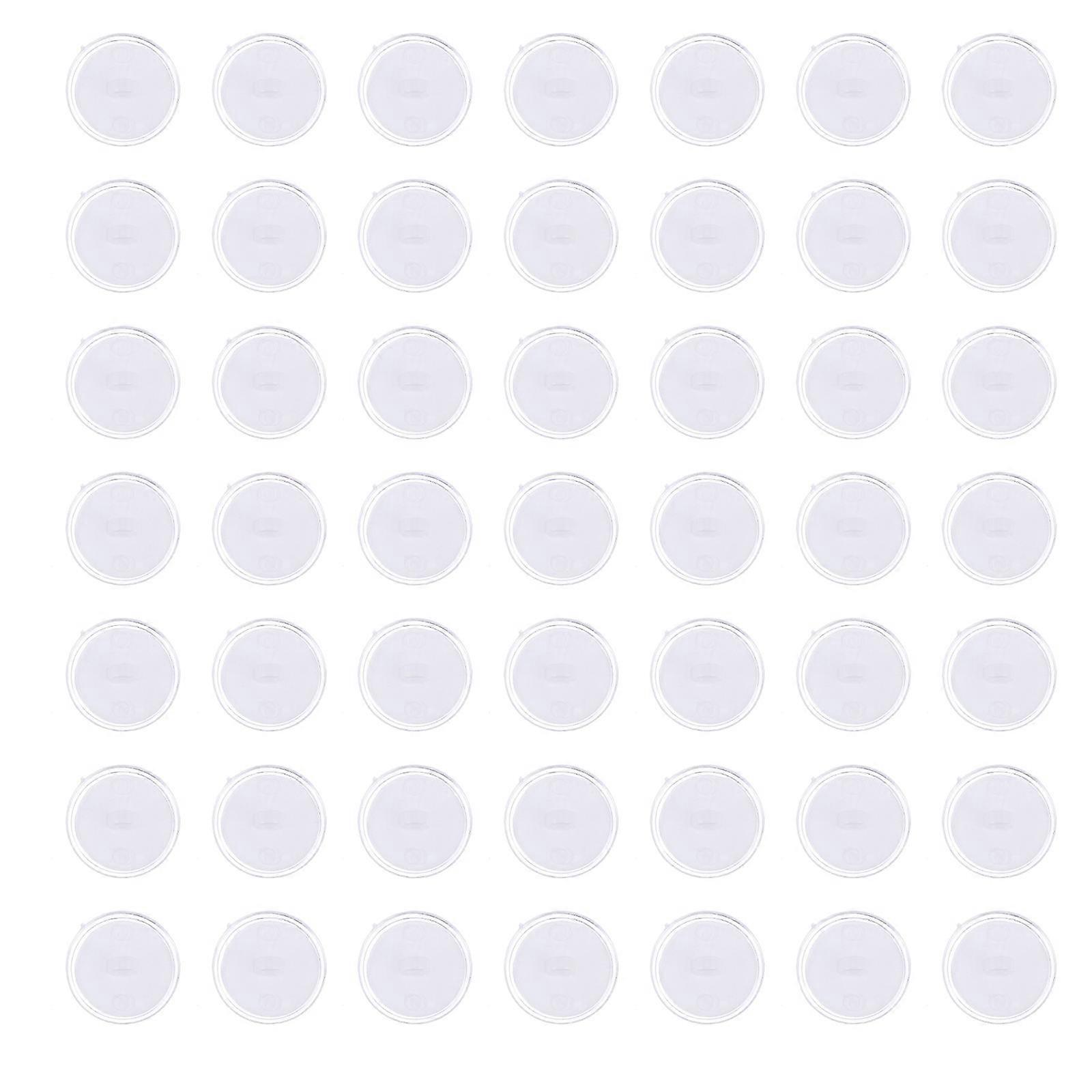 100Pcs Self Adhesive Ceiling Hooks Transparent Non-Marking Strong Suction For Household Users 2.5X2.5X0.2CM