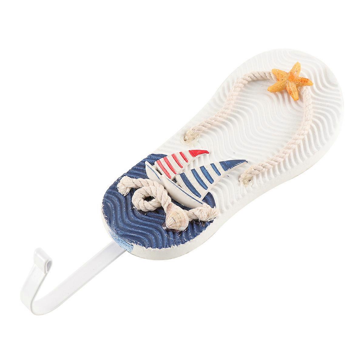 Decorative Mediterranean Style Hook For Hanging Clothes And Towels Suitable For Home Decor With Random Shape 1Set