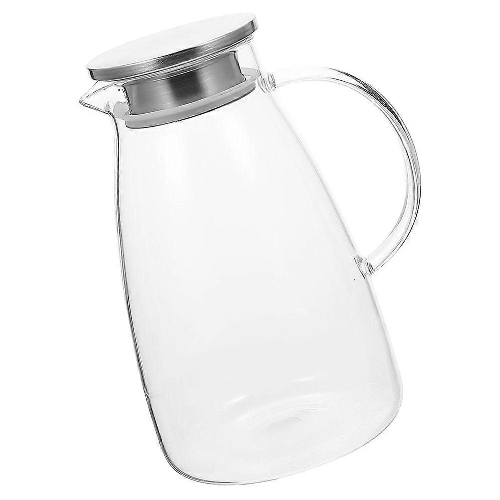 Heat Resistant Glass Pitcher Beverage Serveware For Gift Giving Pouring Function 1Pack