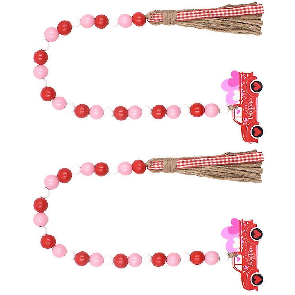 Valentine Indoor Decoration 2Pcs Window Decor For Lovers In Multi Color With Fine Workmanship