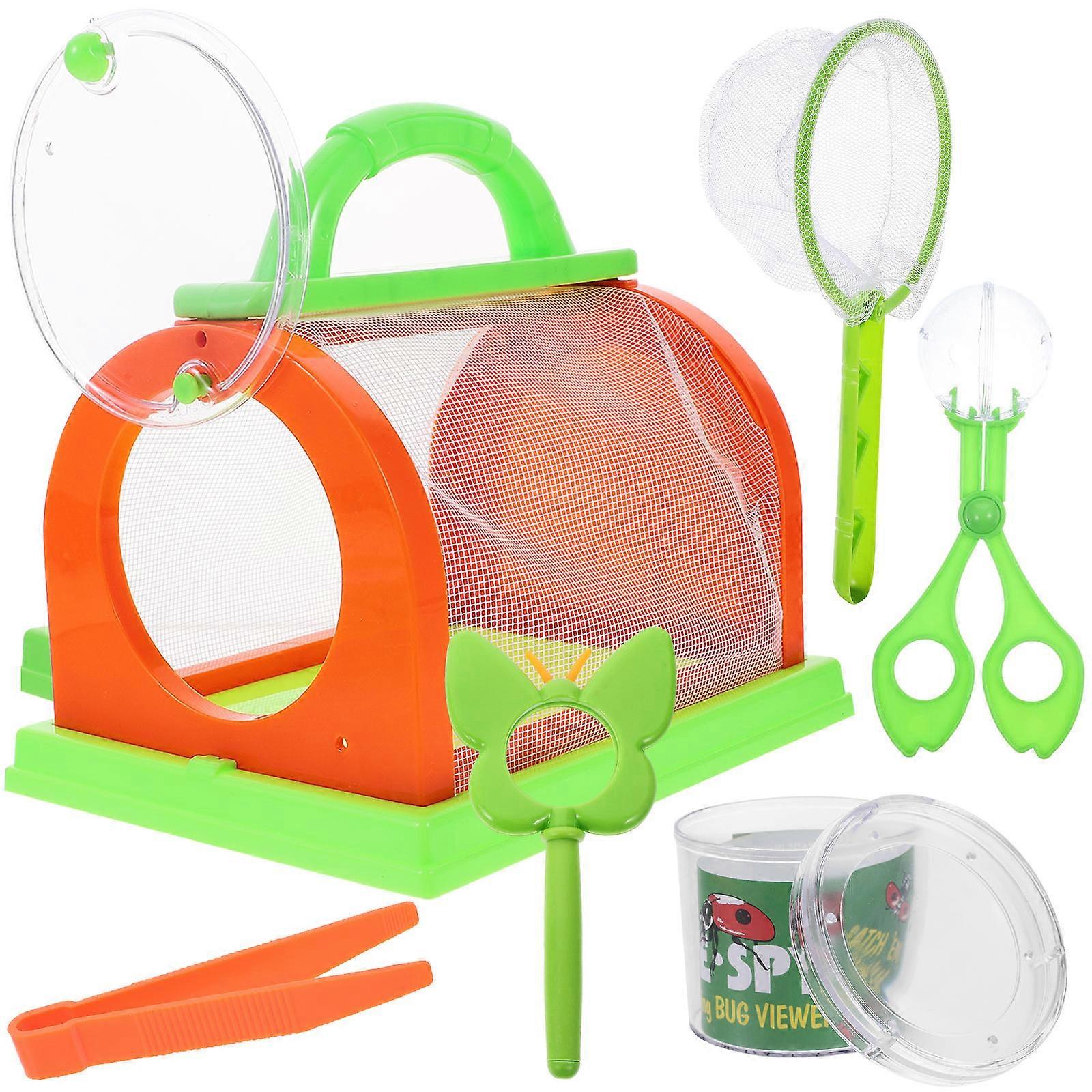 Children's Insect Viewer 1 Set Outdoor Observation Boxes Assorted Color Insect Observation Magnification For Nature Study 1 Set