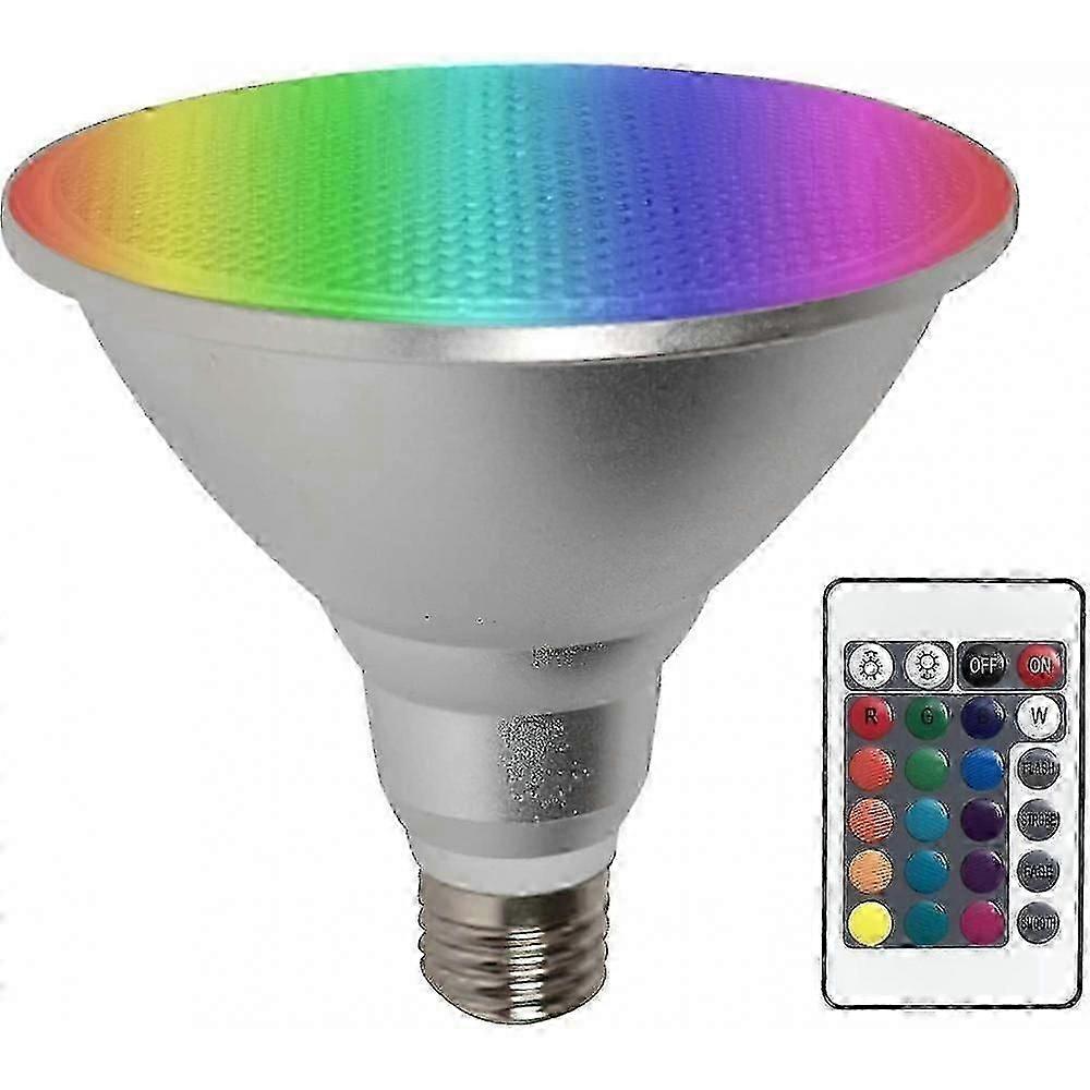 38 Led Bulb Color Changing Dimmable 20w E27 Remote Control + Rgb