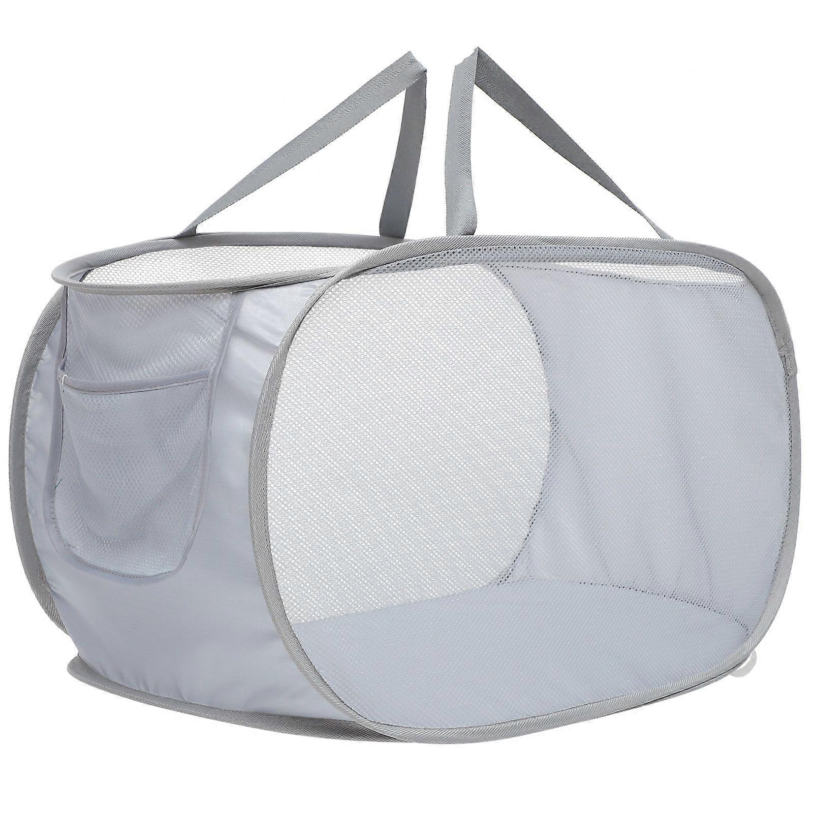 Foldable Portable Large Capacity Mesh Cloth Dirty Clothes Basket Dirty Clothes Holder