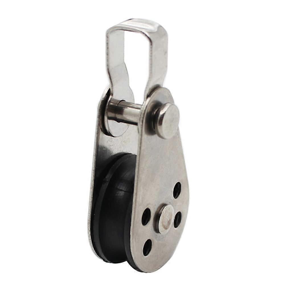 Small Nylon Wire Cable Pulley Wheel - Stainless Steel Fixed Pulley for Lifting, Rigging, and Wire Rope Loading