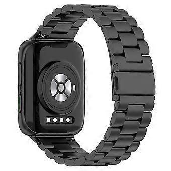 Watch Band Compatible For Oppo Watch 46mm Titanium Alloy 3-Bead Wrist Strap