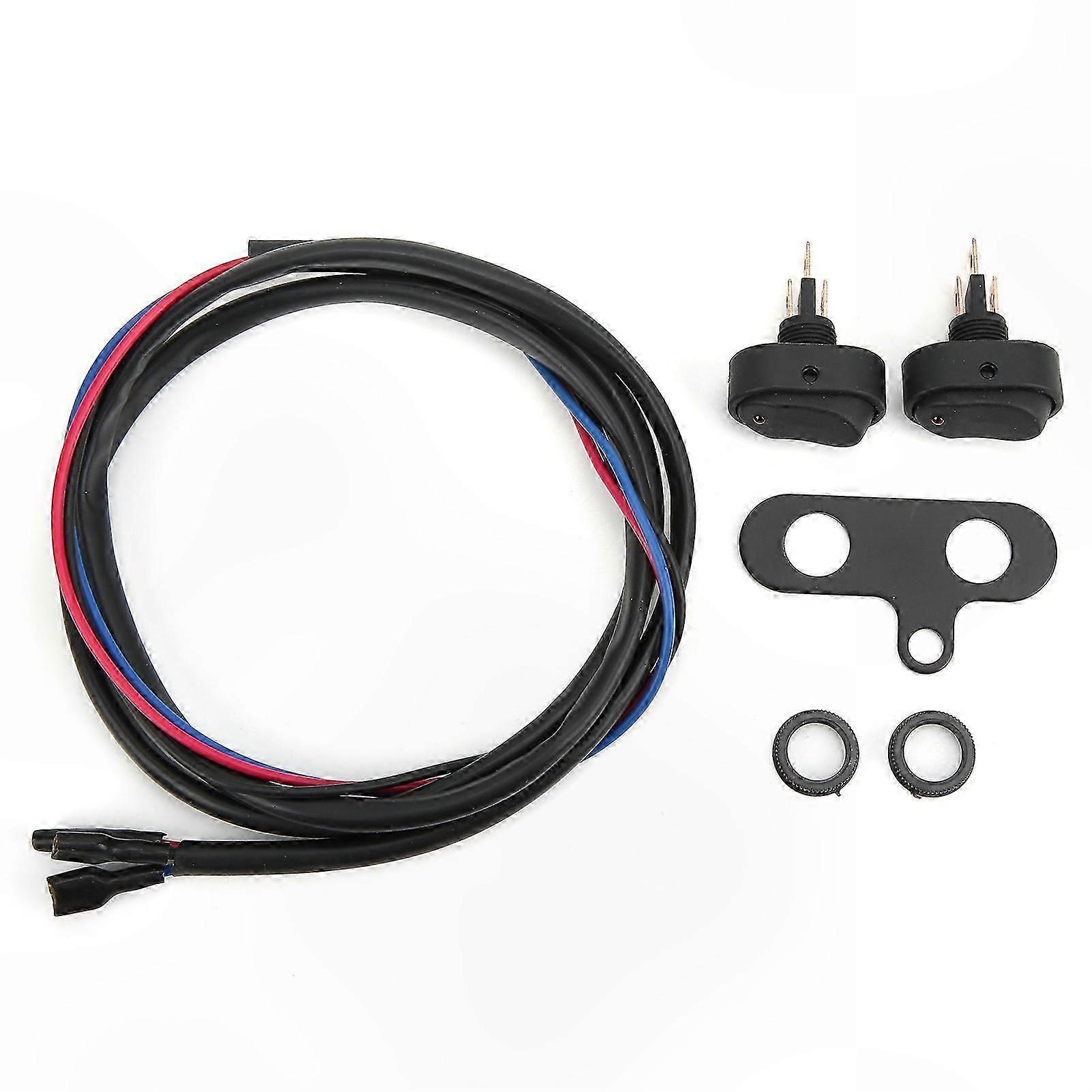 Waterproof 3-Pin SPST Rocker Switch with Red LED Indicator for Automotive and Marine Lighting