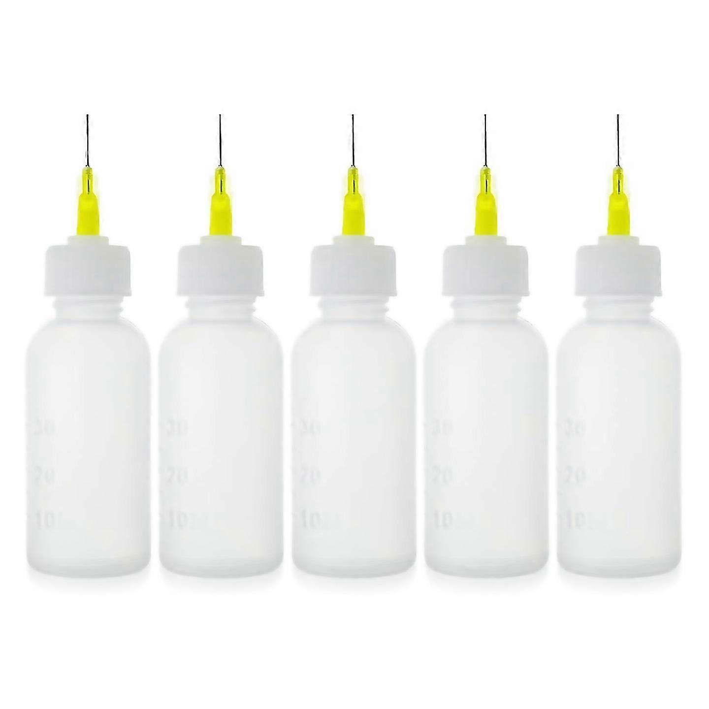 For 5 Pack 30cc Needle Glue Squeeze Bottle Precision Tip Applicator