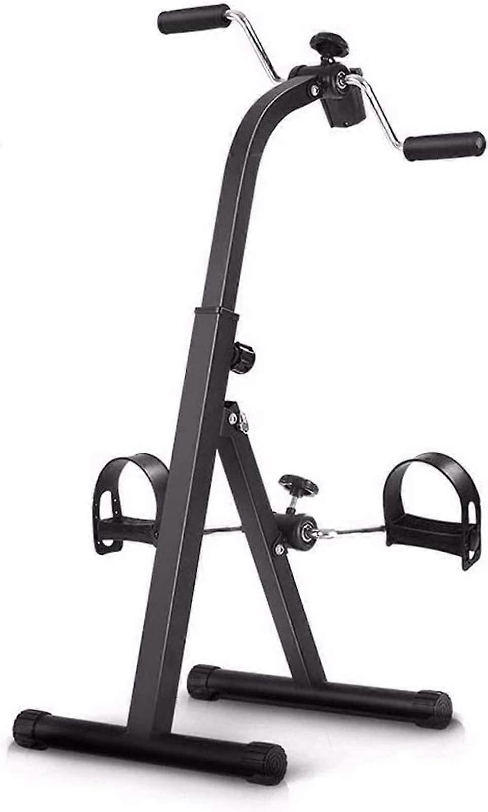 Portable Pedal Exerciser Foldable Mini Exercise Bike For Arm And Leg Adjustable Resistance Sturdy Frame Compact