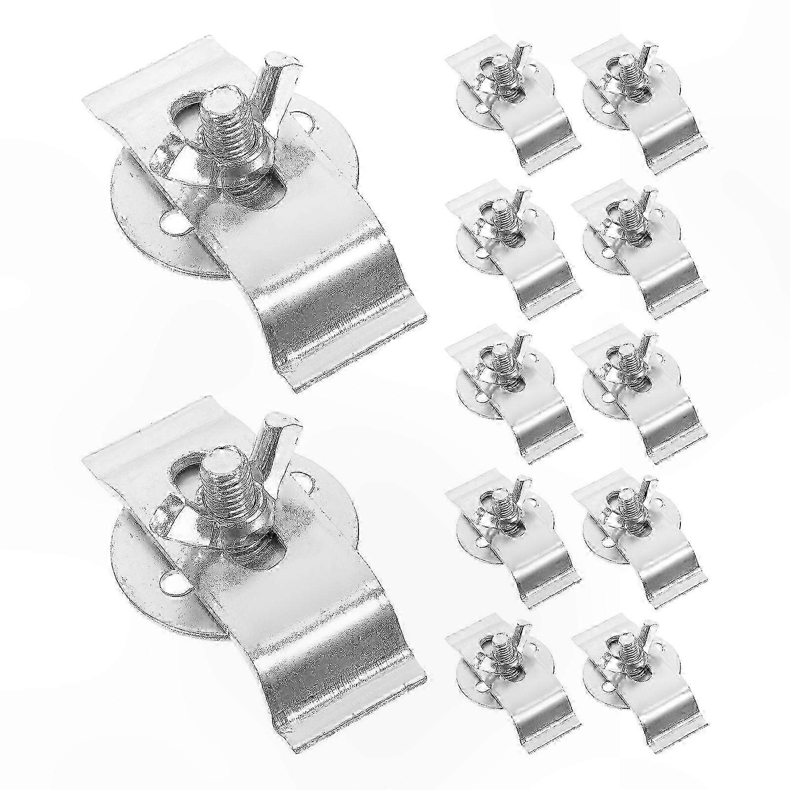 Stainless Steel Sink Clips, 12-Pack Mounting Brackets for Secure Undermount Installation
