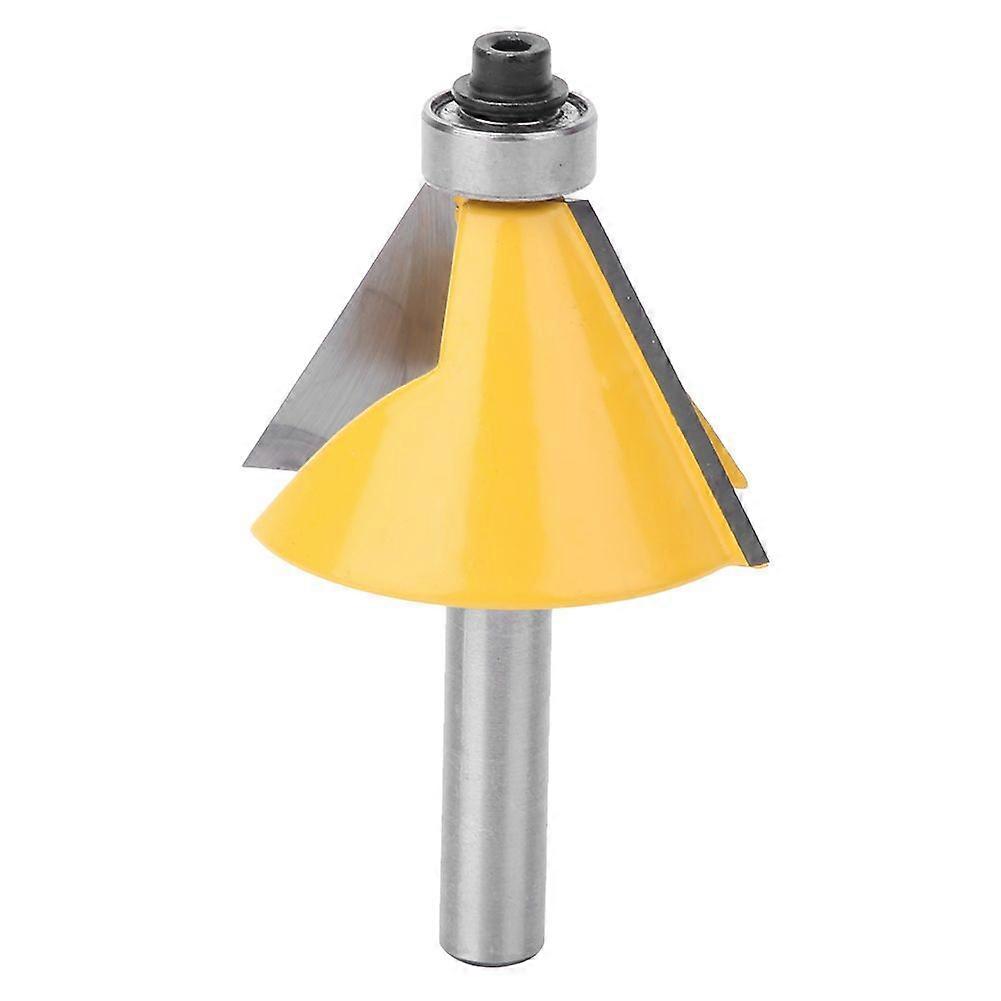 8mm Shank Chamfer Bevel Edging Router Bit with Bearing Woodworking Milling Cutter30