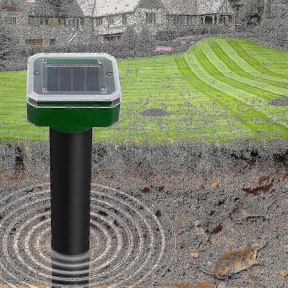 4 Pack Solar Powered Snake Repellent Sonic Mole Deterrent Pest Cont...