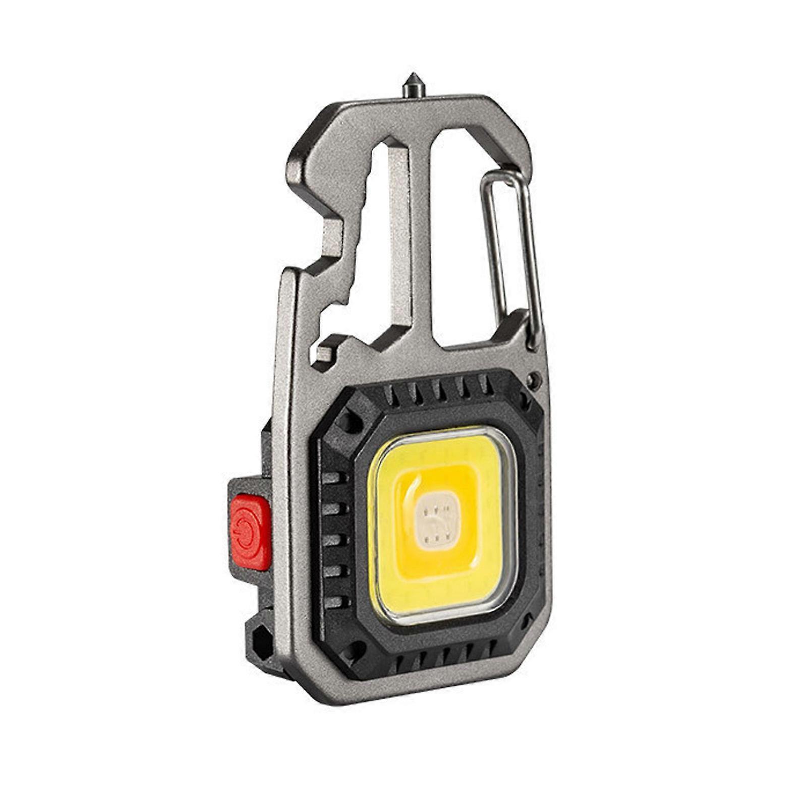 Powerful Camping Flashlights with Keychain Hook LED Flashlights Plastic Texture Suitable for Emergency Situations Multicolor