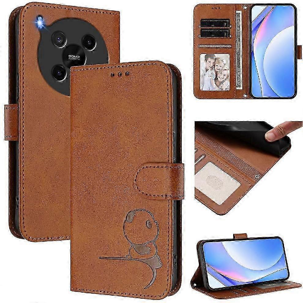 RFID Blocking PU Leather Flip Case with Card Slots, Kickstand & Mag...