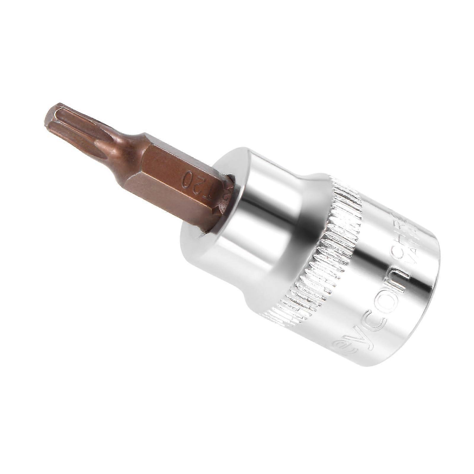 Torx Bit Socket 3/8 Drive T20 S2 Steel CRV Torx Star Socket Socket Adapter For Impact Tools 1Piece