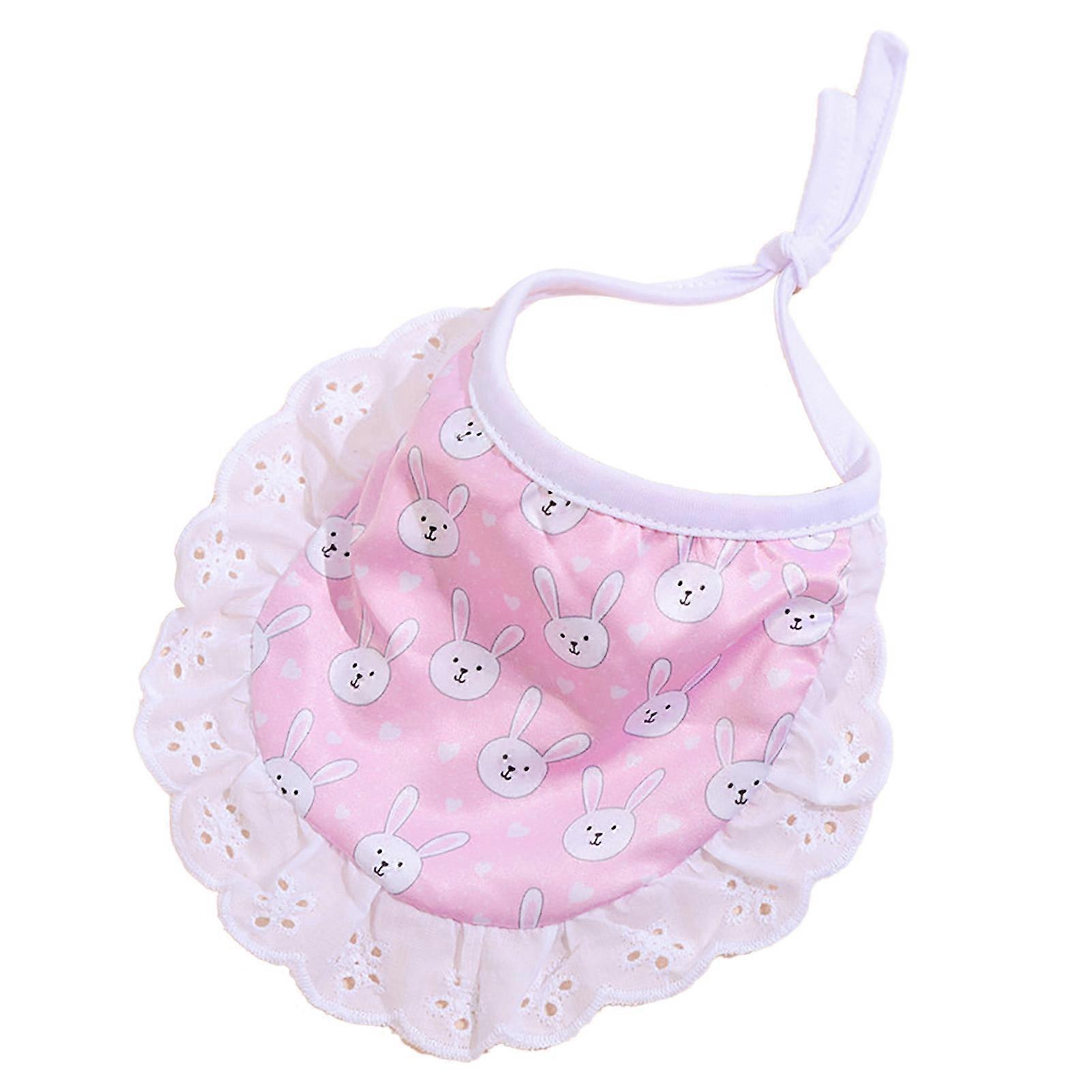 Pet Saliva Towel Bib for Cats Dogs Adjustable Size Durable Polyester