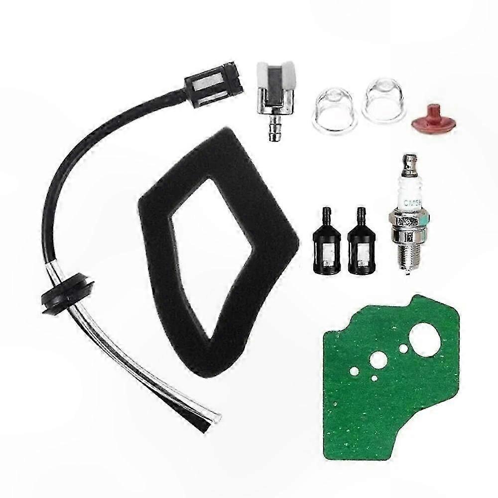 Carburetor Gasket Kit with Spark Plug and Fuel Line Hose for GX25 GX35 Engines