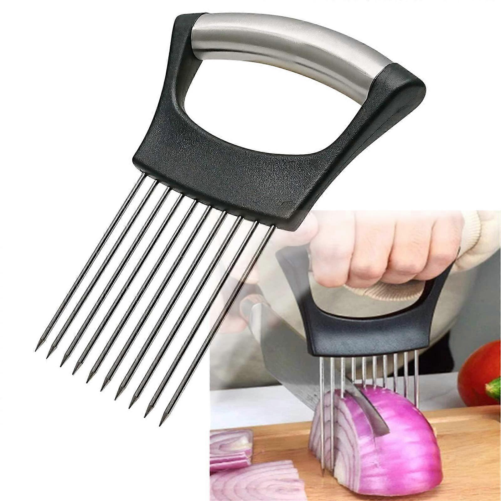 Stainless Steel Onion Holder For Onion Cutter Slicing And Storage Of Onions Avocados Eggs And Other Vegetables