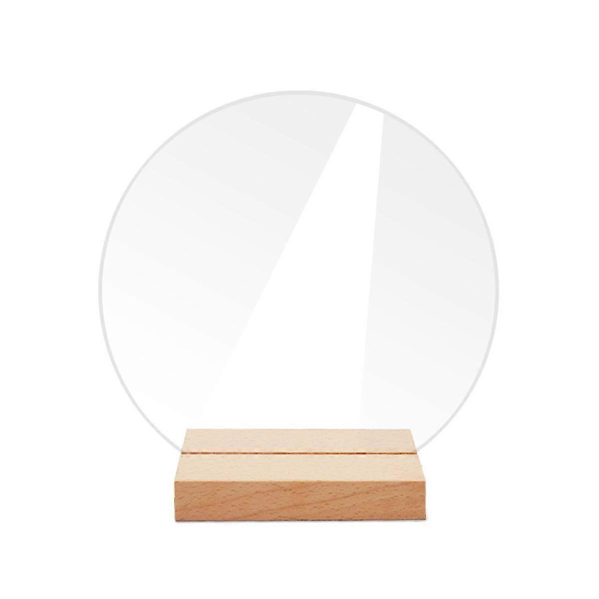 12PCS DIY Blank Acrylic Table Sign Clear Sign with Stand B