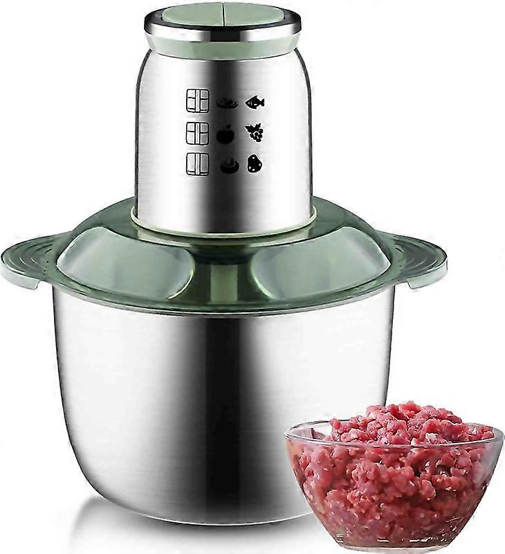 For 5l500w Chop Chopper Large Capacitystuffing Machine Garlic Beater With Stainless Steel Bowl5 Blad