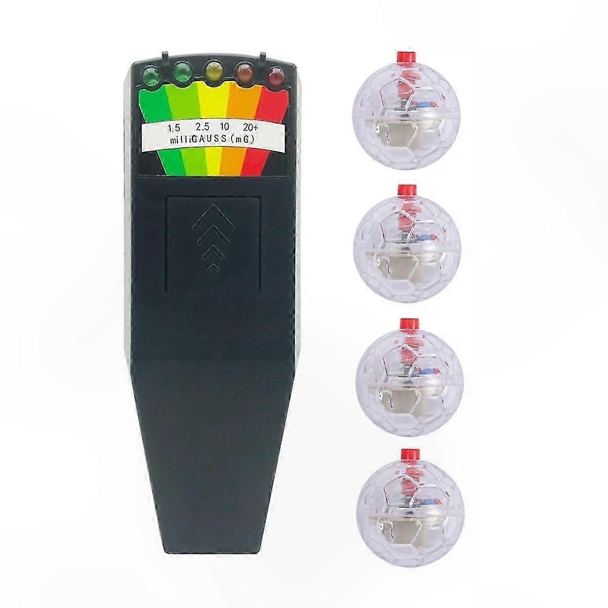 Ghost Hunting Starter Kit with EMF Detector and Motion-Sensor Illuminated Spheres