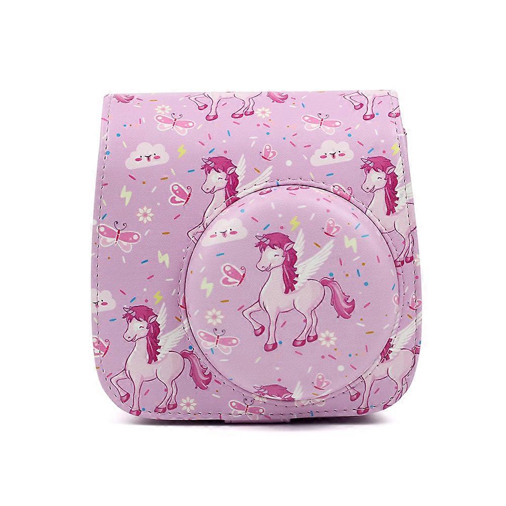 Camera Bag for Instant Camera Protective PU Case Pink