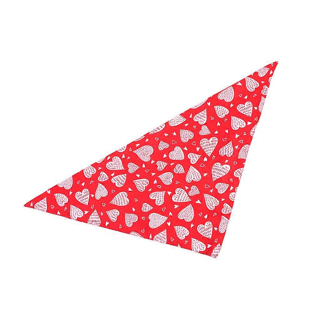 Dog Bib Triangle Scarf for Pet Use 1Pcs Red Durable Christmas Collar