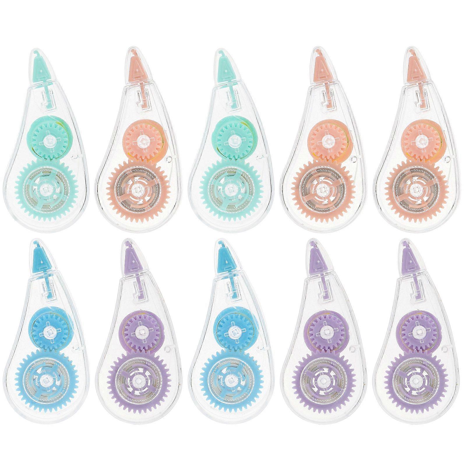 10pcs Portable Correction Tape White Out Correction Tape Portable White-Out Tape Correction Tape